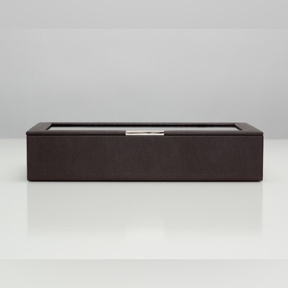 WOLF Watchbox For 12 Watches In Brown - Picture 2 of 7